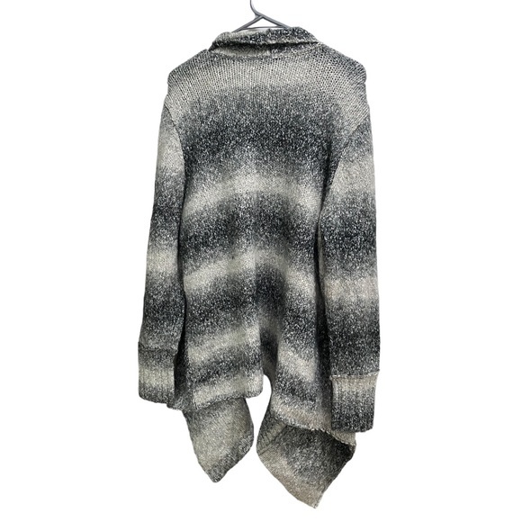 TOMMY BAHAMA Womens Cardigan Long-Sleeve Sweater Pockets, size XL Gray & White - Picture 3 of 7